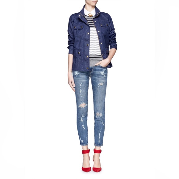 J. Crew Downtown Field Jacket in Navy - Size Small - Picture 7 of 8